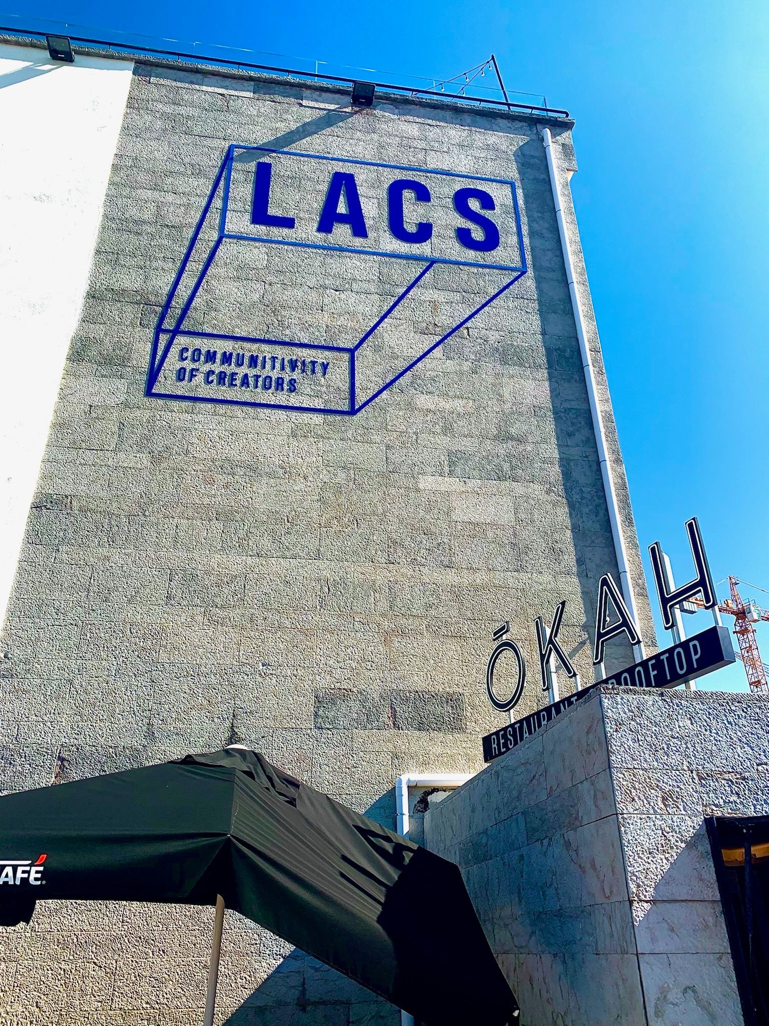 Exterior wall of LACS is Lisbon
