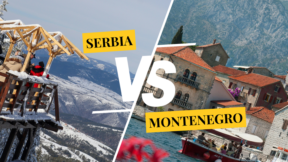 What are the differences for travellers? Serbia vs Montenegro